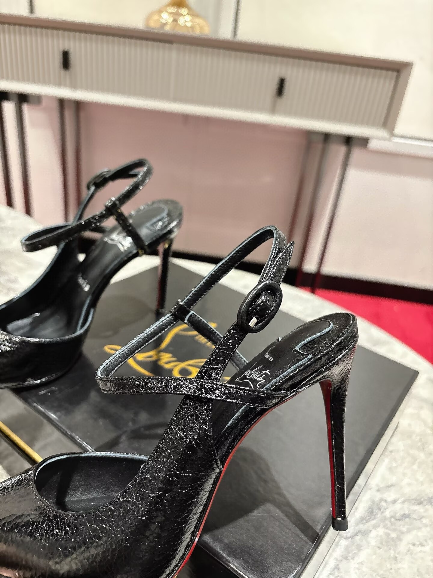 ua ch**an louboutin jenlove 100mm pumps(cusT0mized, no exchange no return, about 7-14 days)