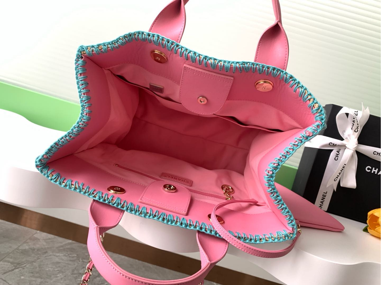 Ch*el shopping bag 33x34x17cm