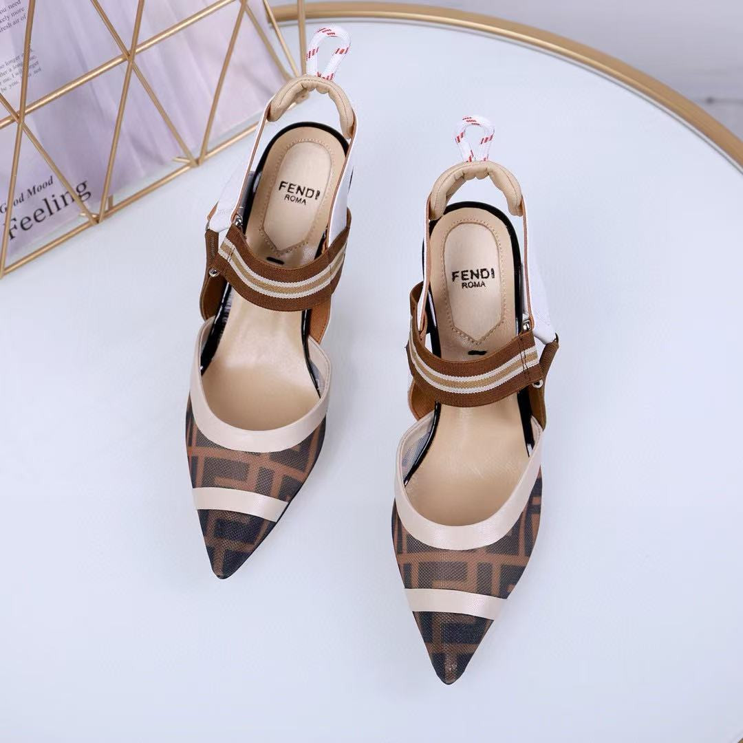 ua F**di colibri mesh slingback pumps
