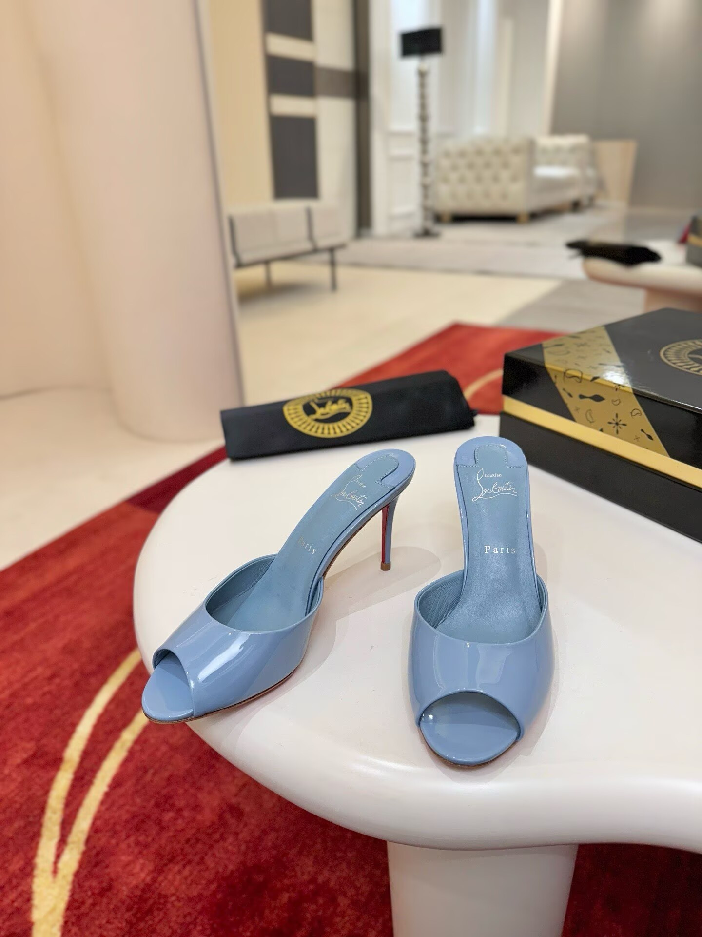 ua Ch**an louboutin me dolly mules