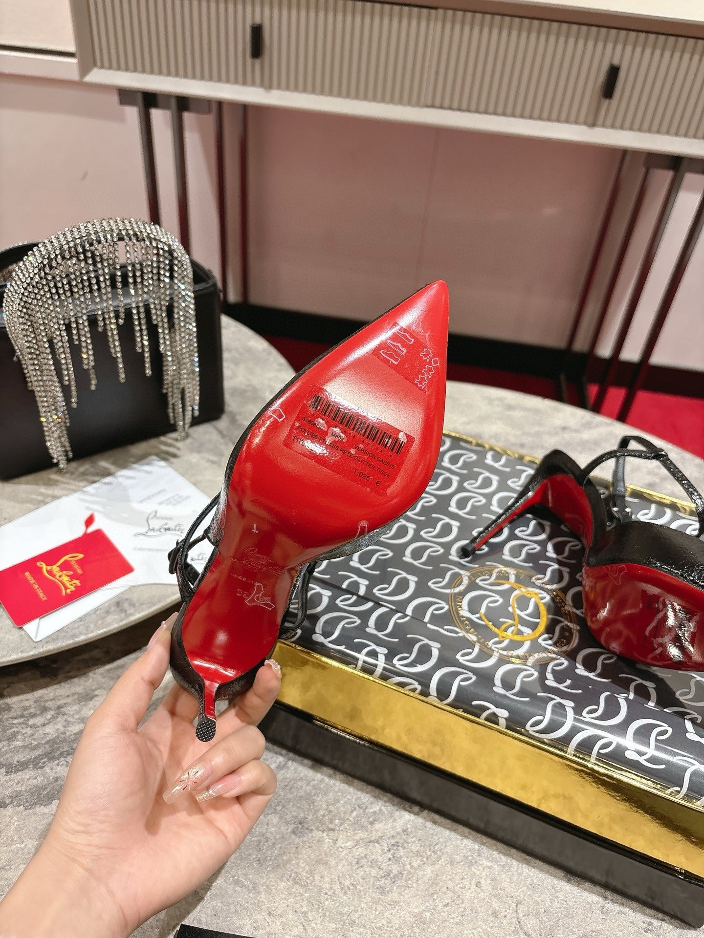 ua ch**an louboutin jenlove 100mm pumps(cusT0mized, no exchange no return, about 7-14 days)