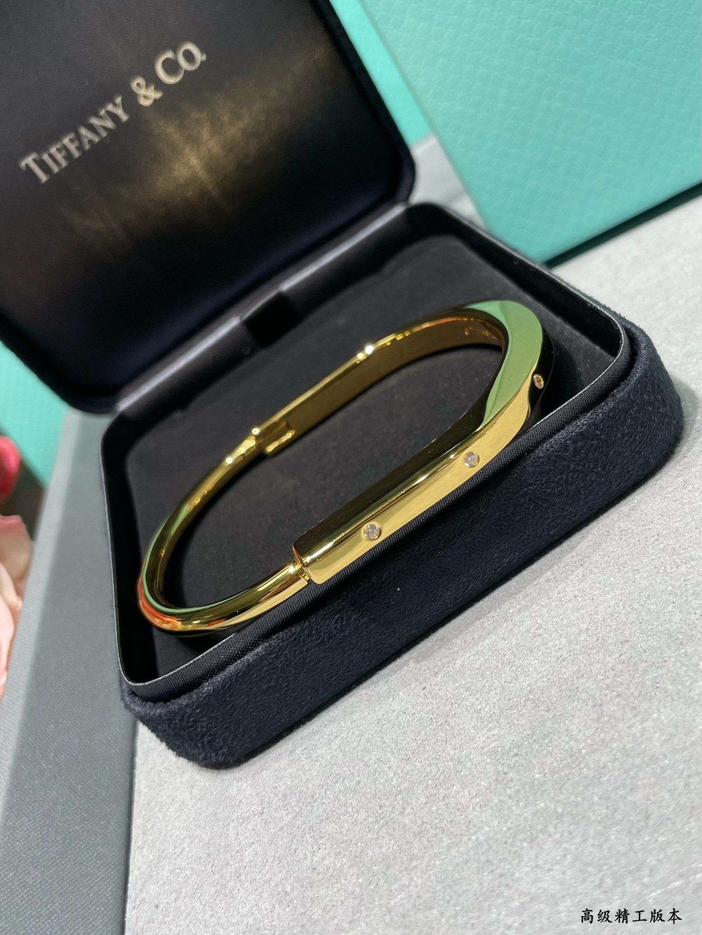 T*f*ny & Co. Lock Diamond Alternating Bracelet