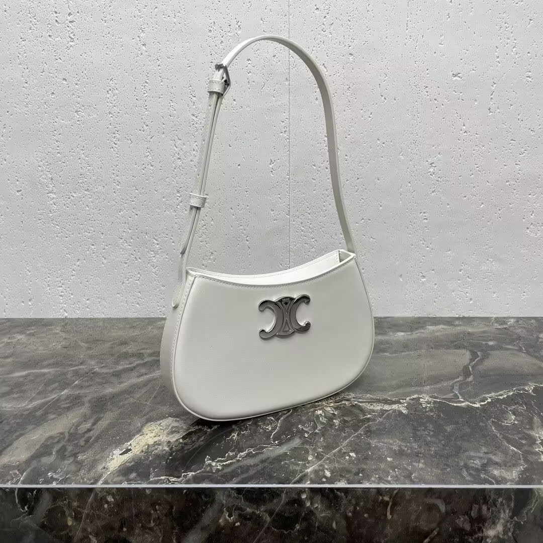 Ce**e medium tilly bag in shiny calfskin 22x13.5x4cm
