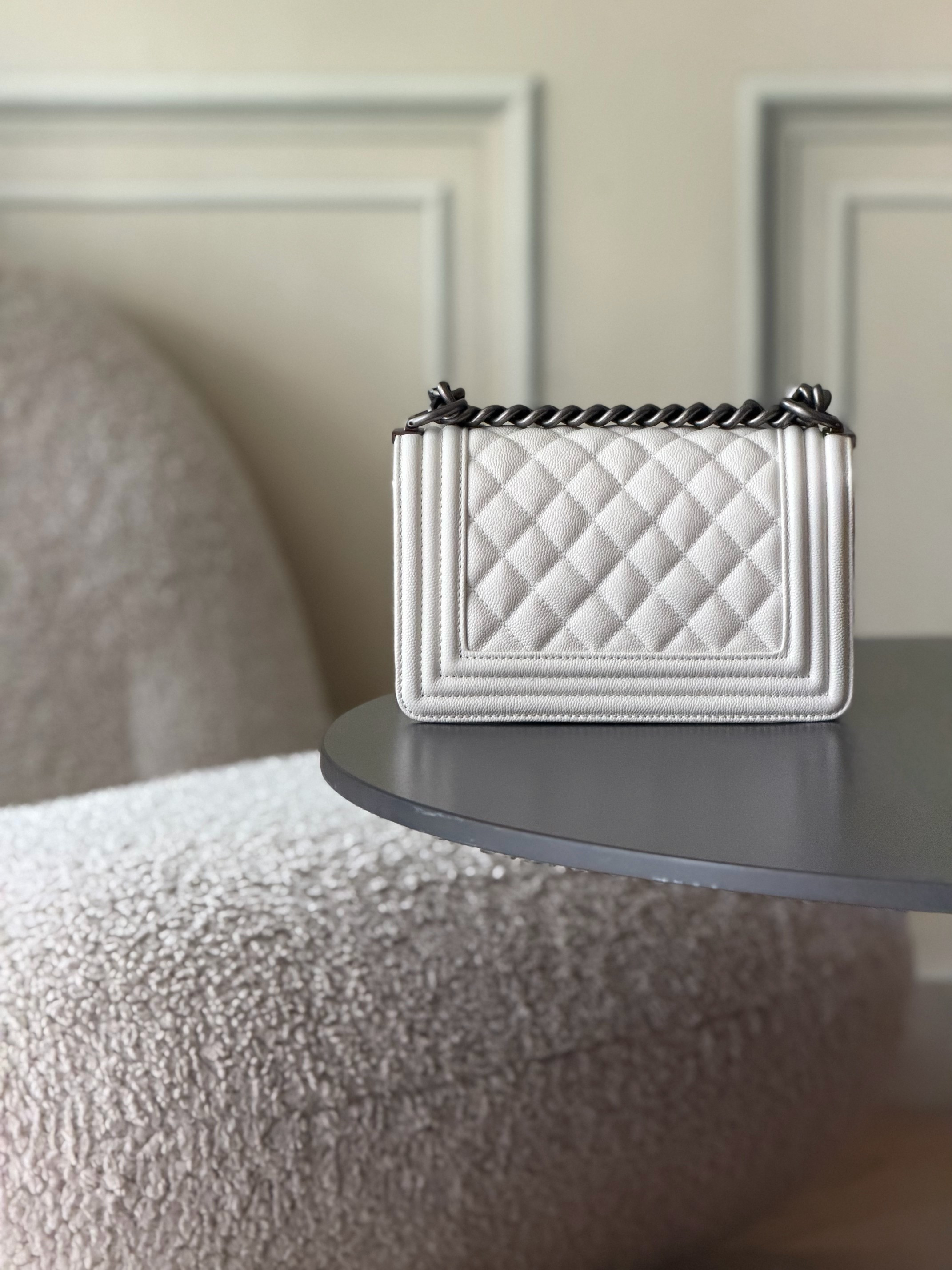 Ch*el boy handbag 12x20x7cm