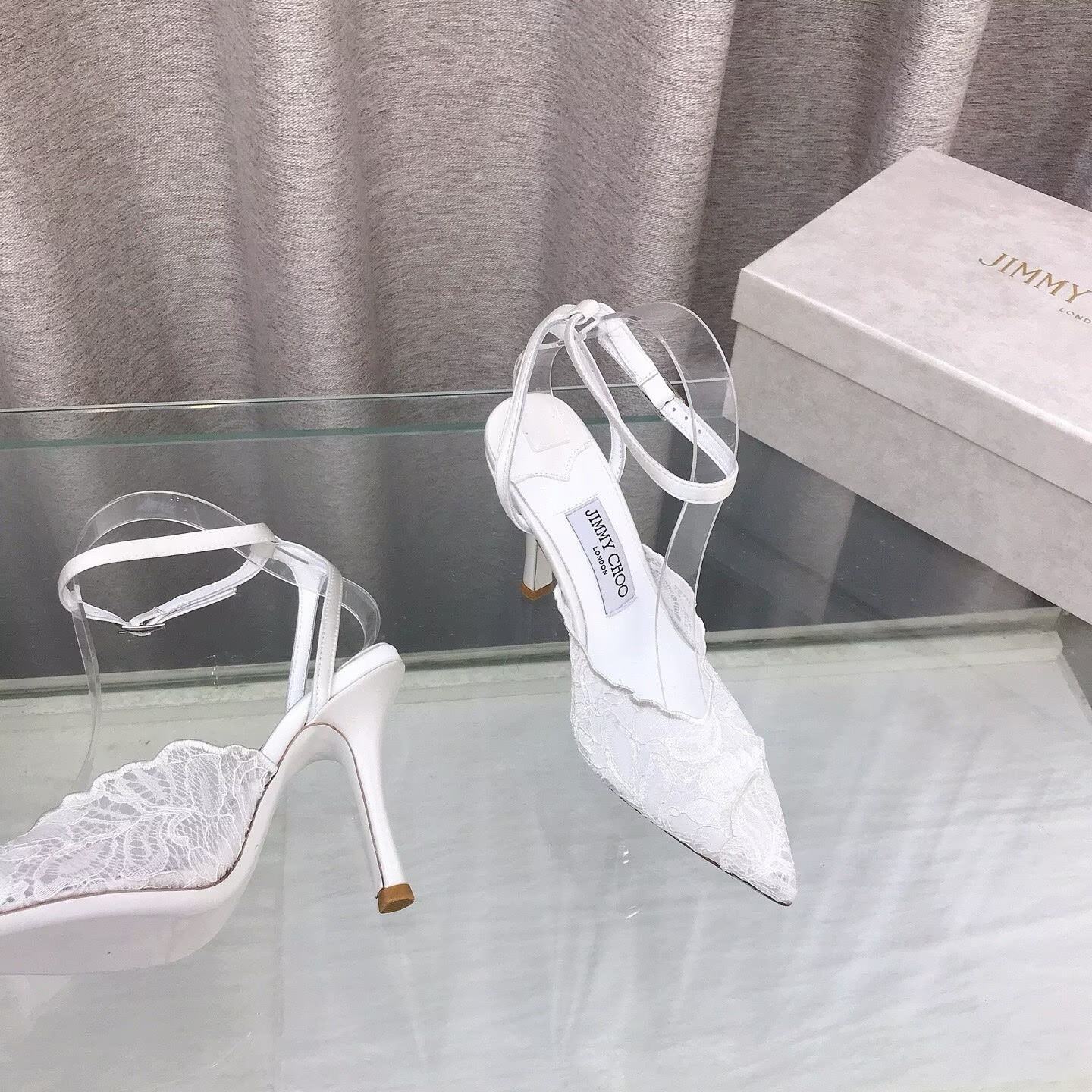 ua Ji*y Ch* slingbacks 10cm heel