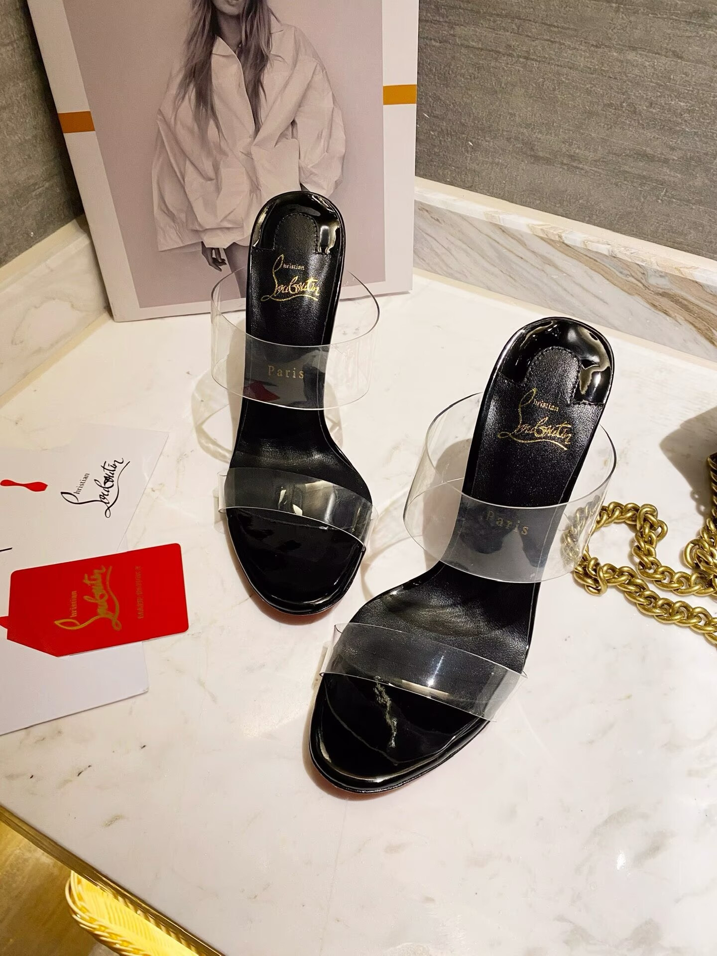 Ch**an louboutin just nothing mules 85mm 100mm