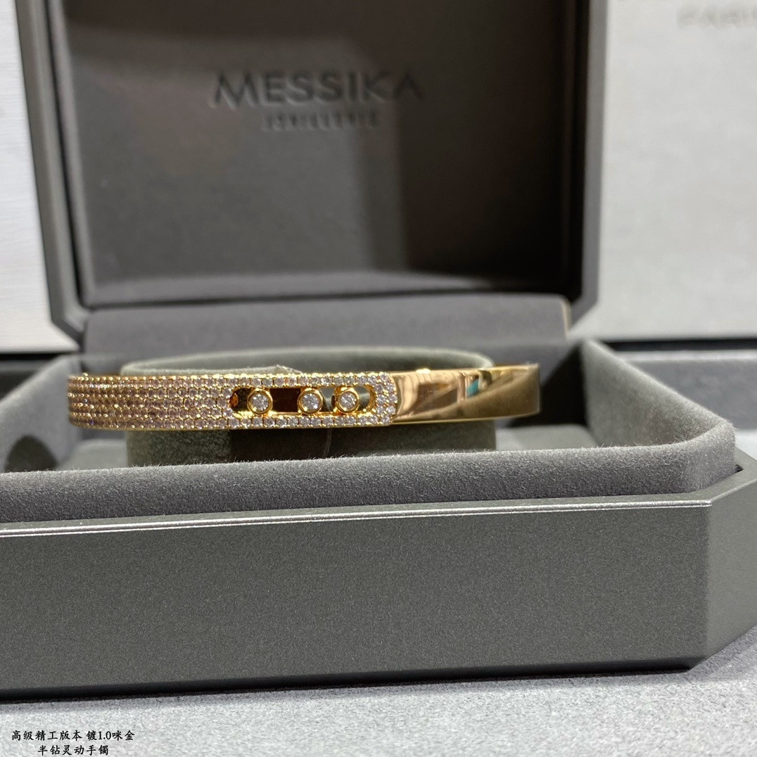 Mes1kaa half-set di*m*nd bracelet