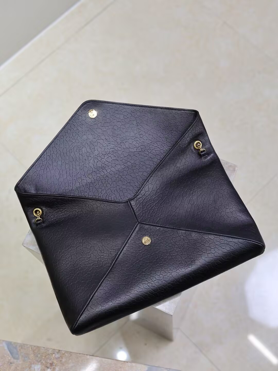 Y*L cassandre pouch on chain black 35x22x3-4.2cm