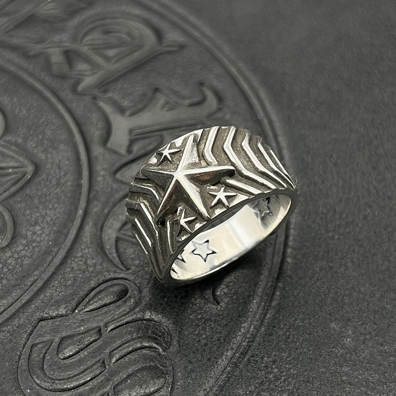 Ch**me He**ts wavy star ring