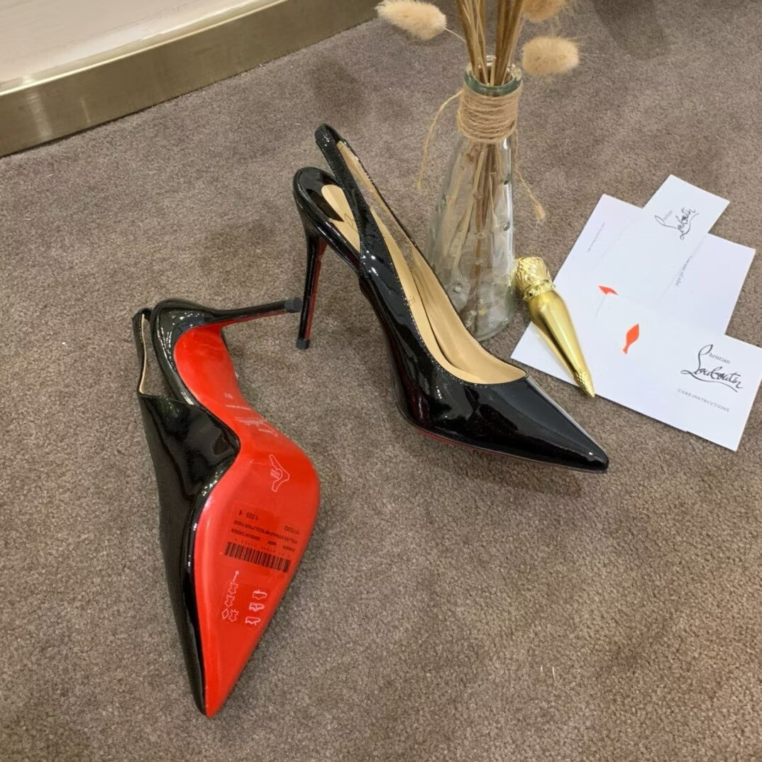 ua ch**an louboutin kate sling 100 mm slingback pumps(cusT0mized, no exchange no return, about 15 days)