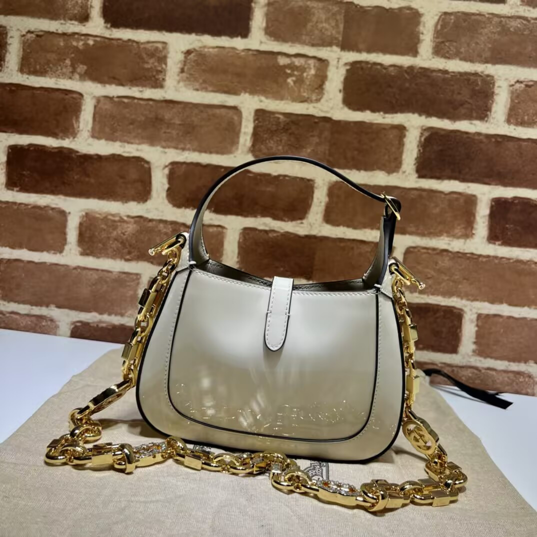 G*u*i mini jackie 1961 patent leather shoulder bag 19x13x3cm