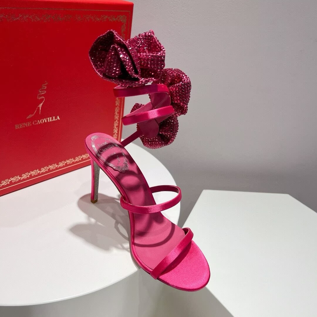 ua renÉ Ca0v1LLa flower wrap sandal 95mm