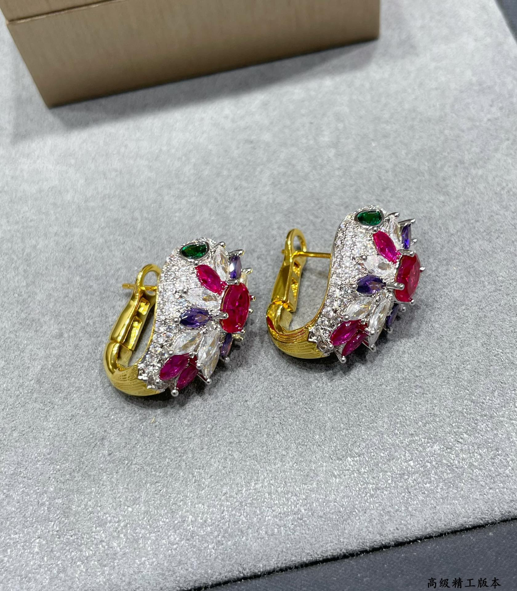 B*l*ai Diamond Princess Snake Earrings