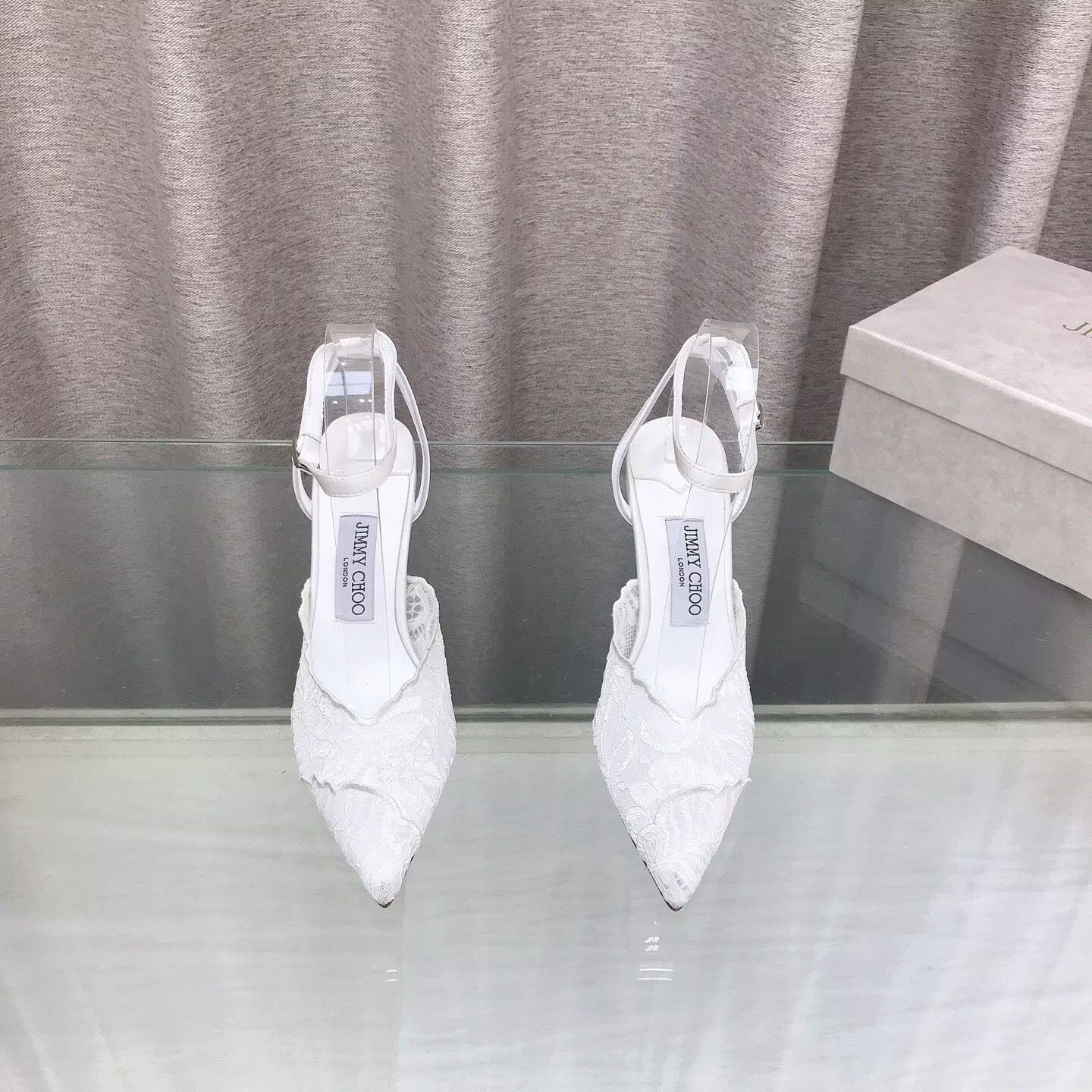 ua Ji*y Ch* slingbacks 10cm heel