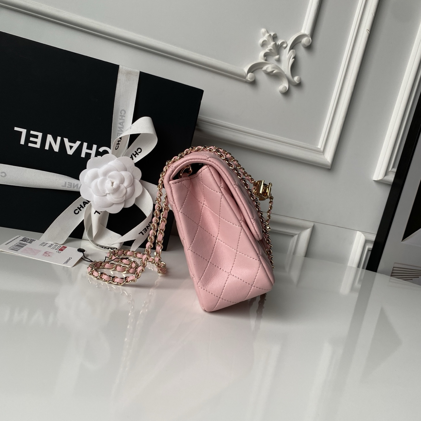 Ch*el classic flap handbag cf as5756 14.5x23.5x7cm