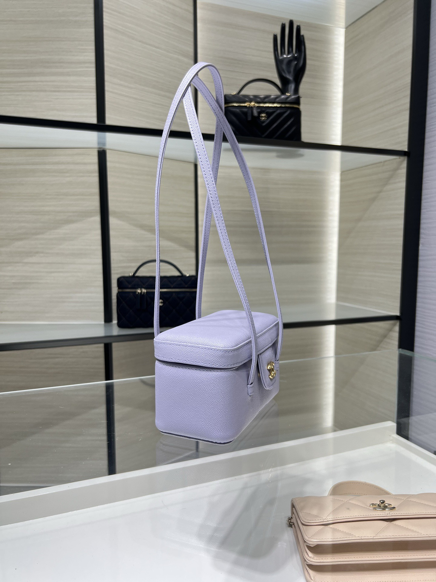 Ch*el preppy coco long box bag ap5067 17x9.5x8cm