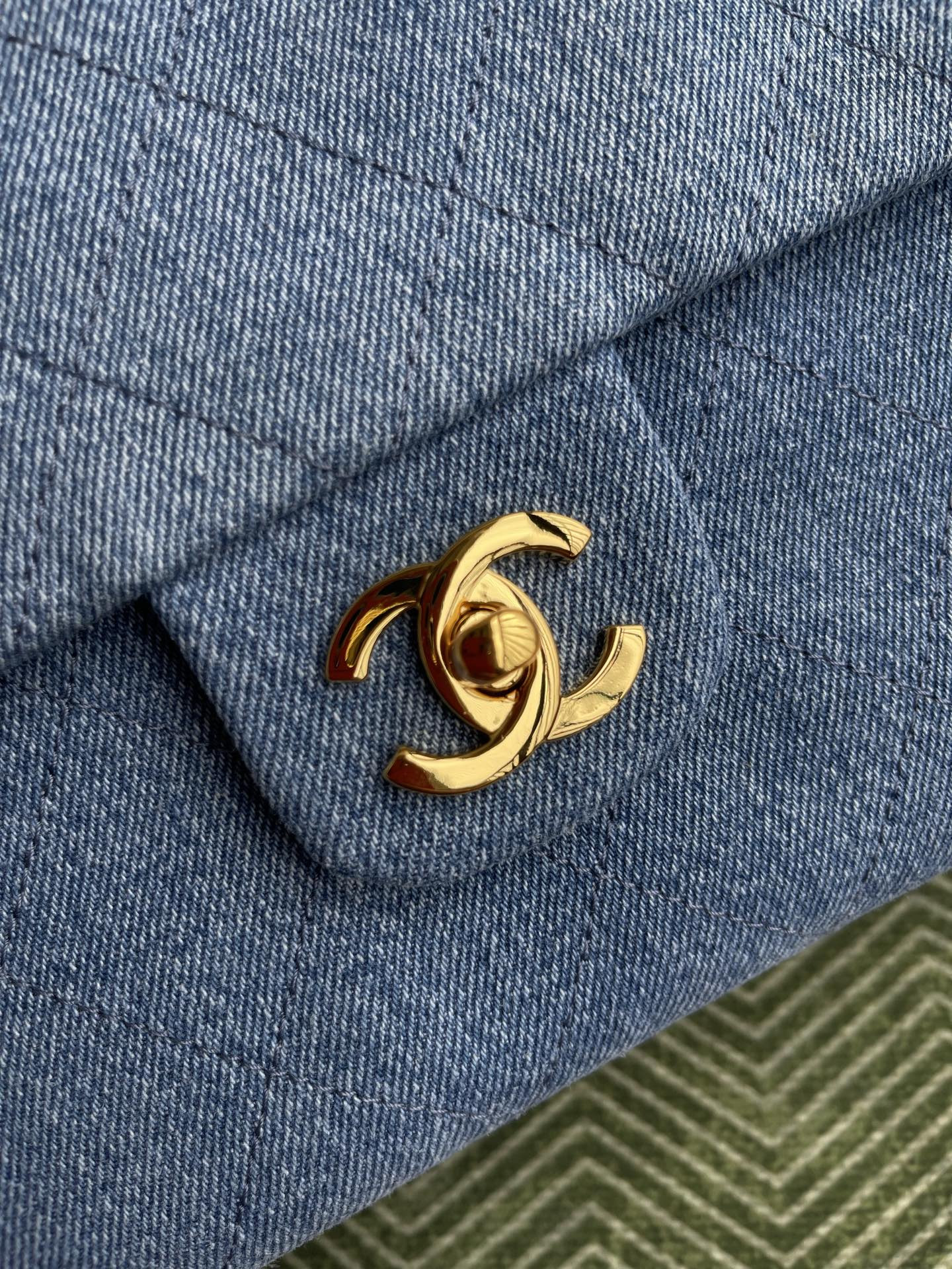 Ch*el maxi flap bag as6281 19.5x32x10cm