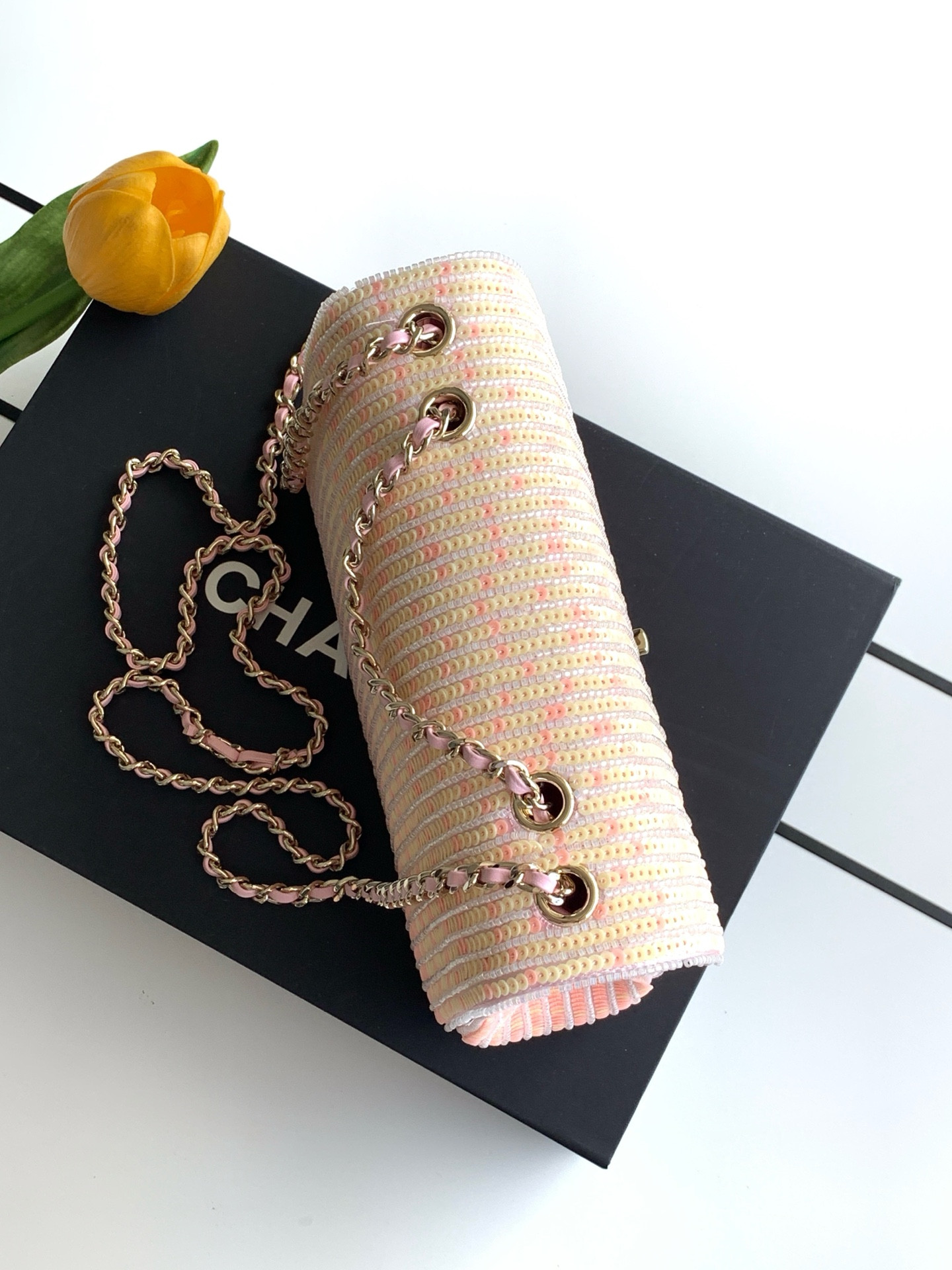 Ch*el flap bag 21x14x8cm