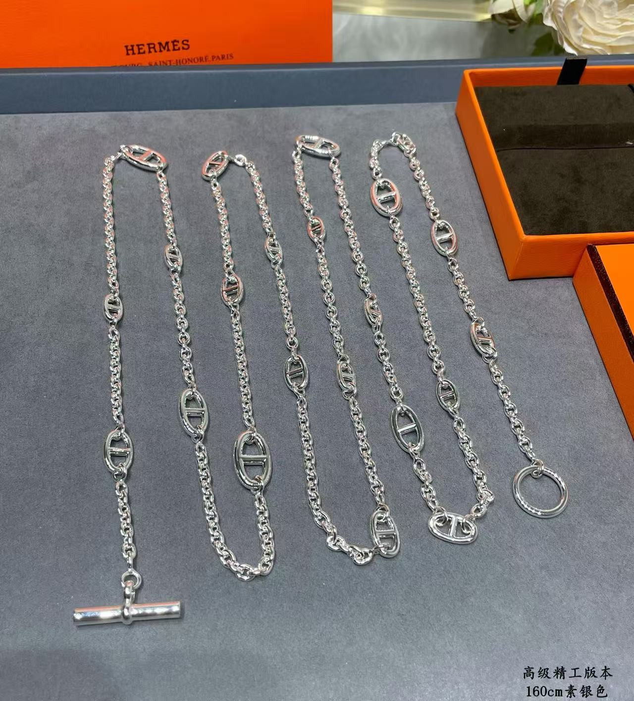 H**mes necklace chain length 160cm