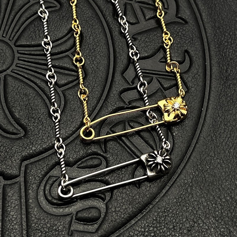 Ch**me He**ts twisted chain necklace (chain length 45+5cm)