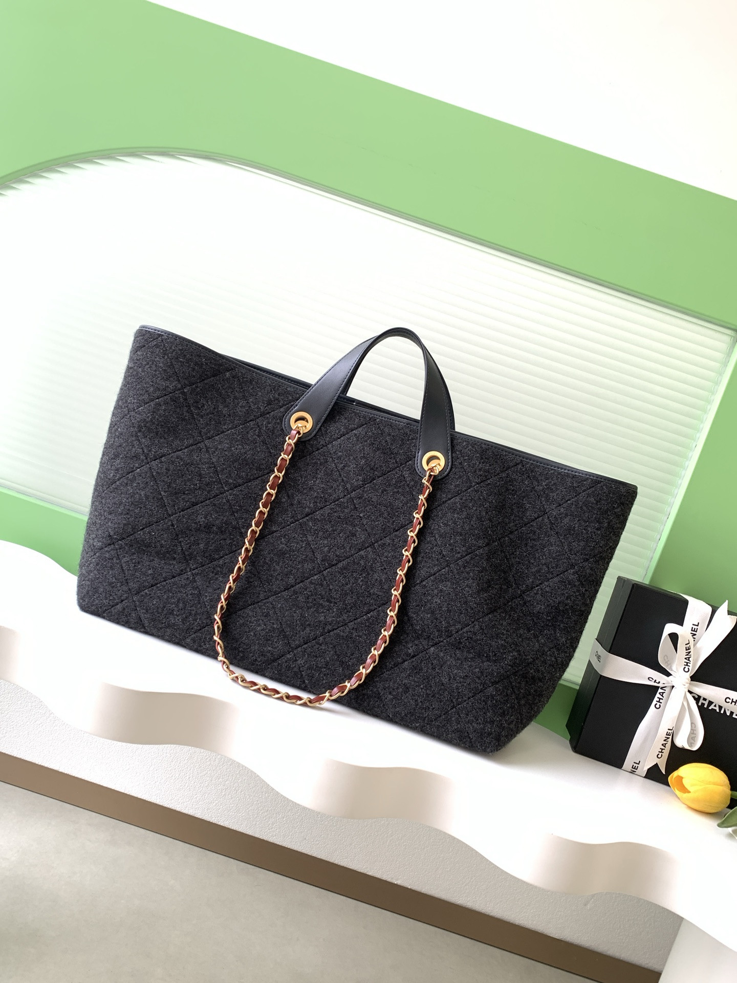 Ch*el maxi shopping bag 32x60x17cm