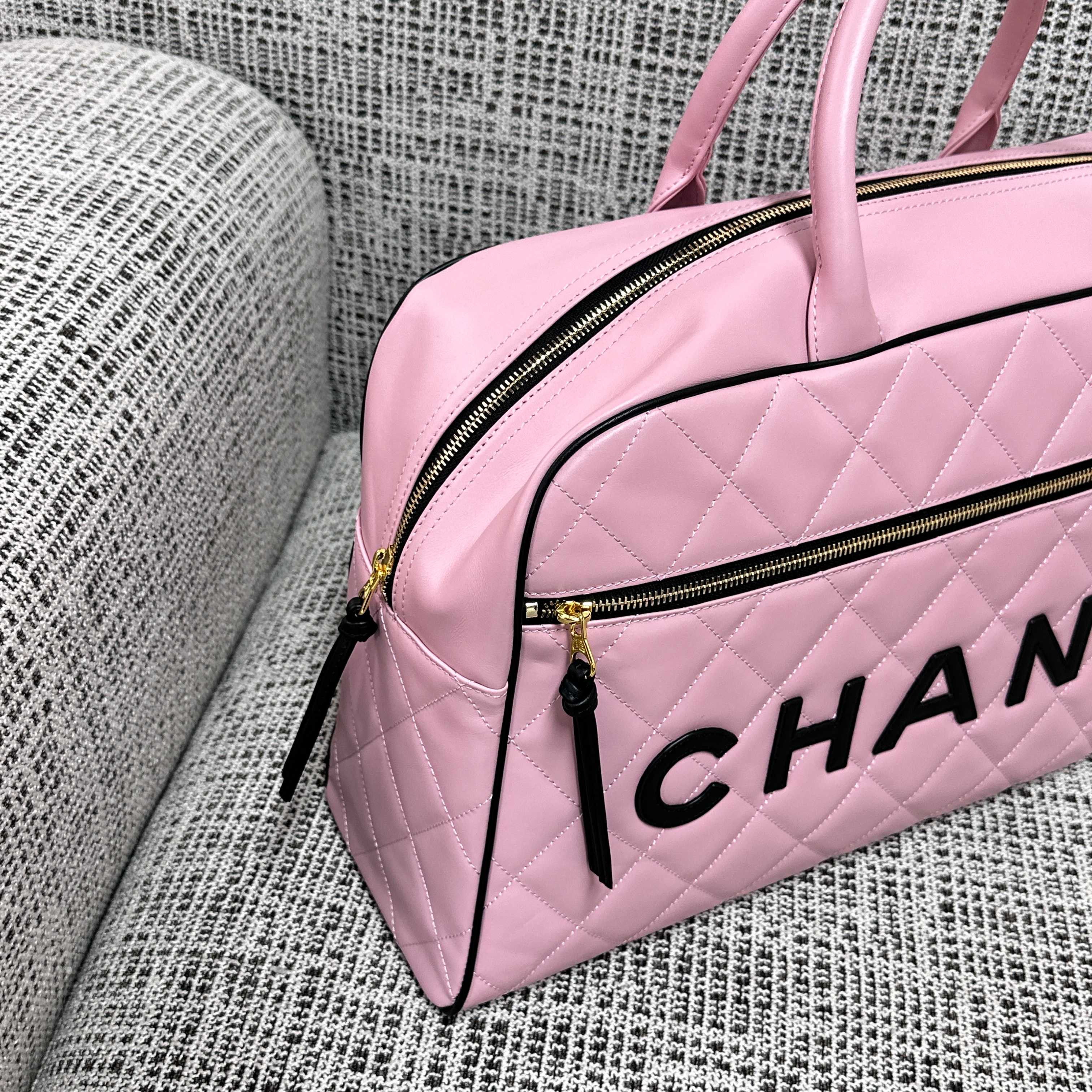 Ch*el boston bowling bag without box 46cm