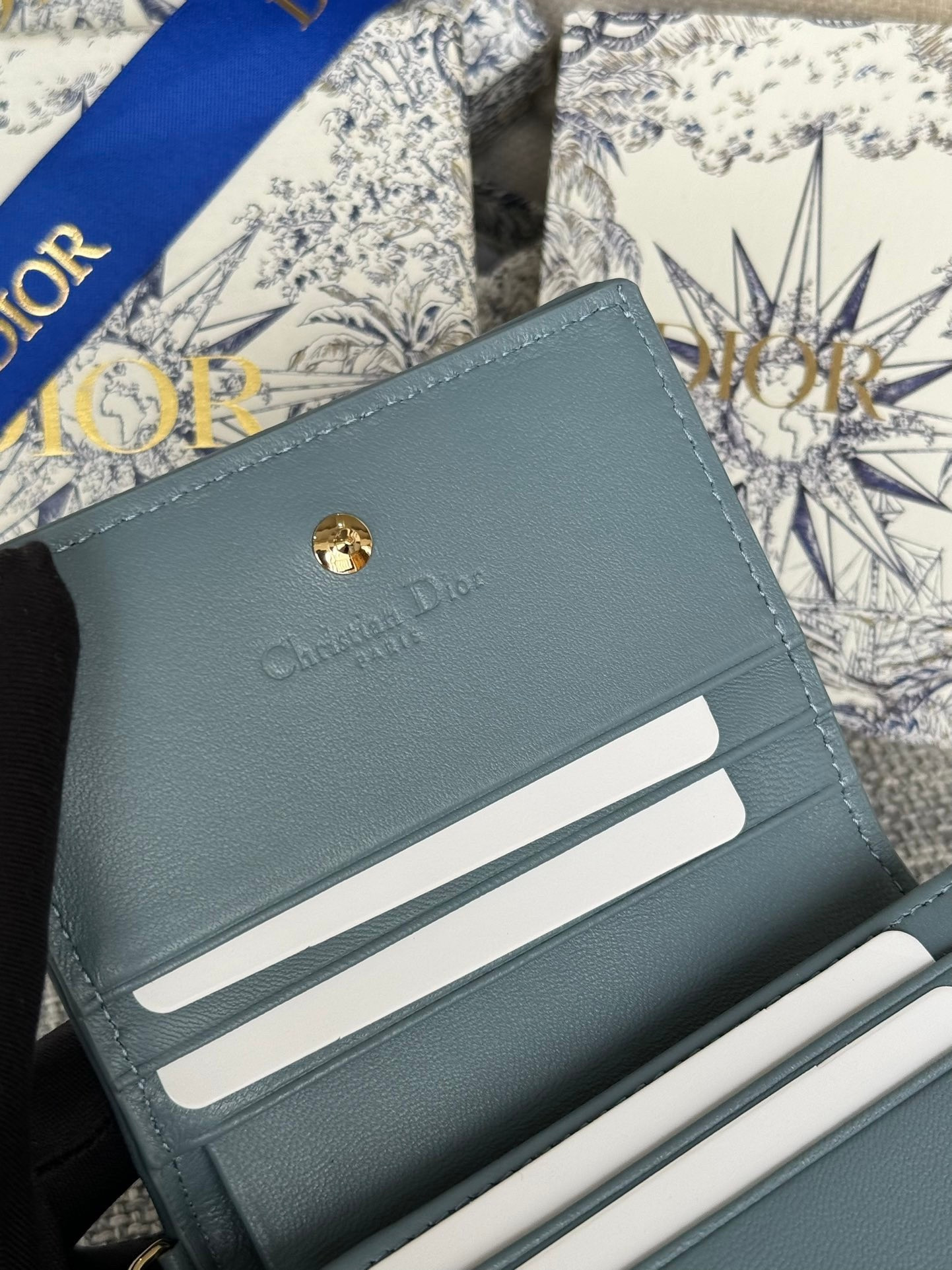 D*or mini lady D*or gardenia wallet 11x9x3cm