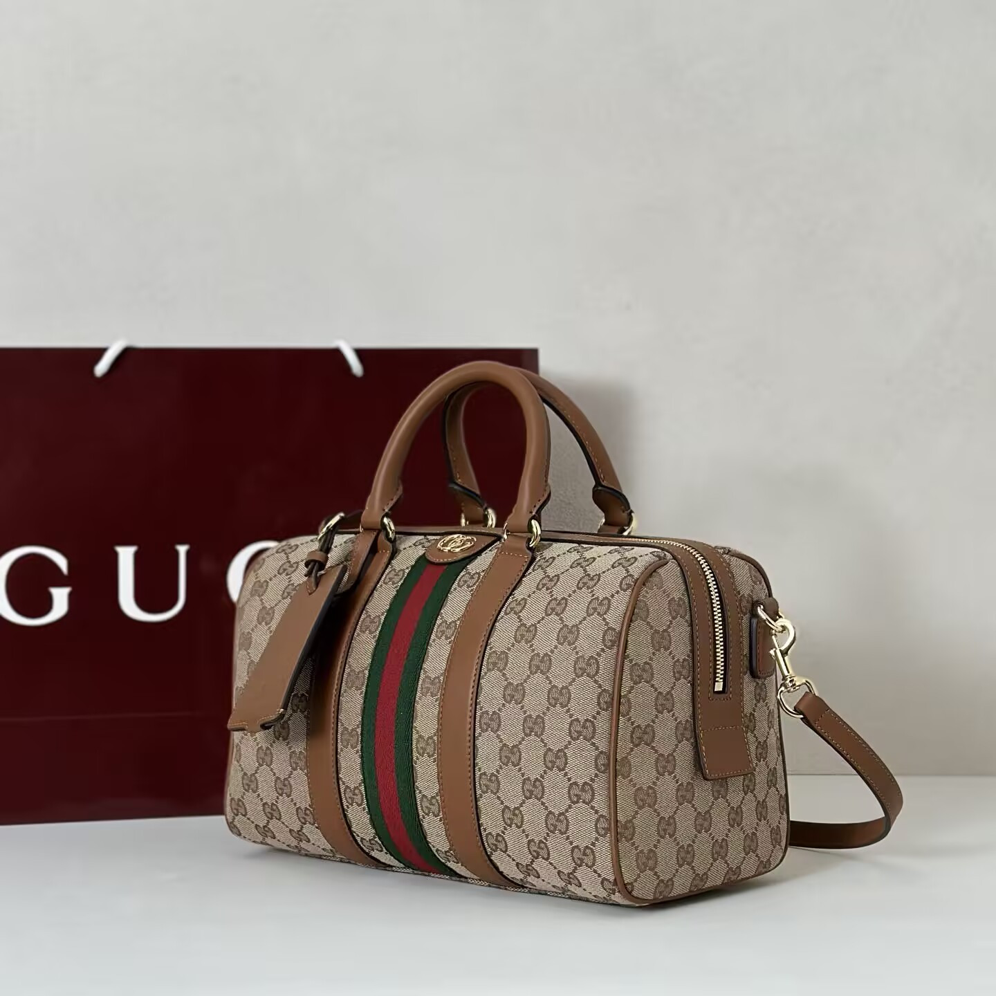 G*u*i ophidia medium boston bag 30x16x20cm