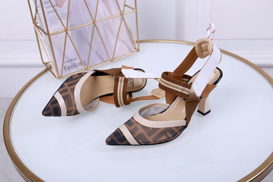 ua F**di colibri mesh slingback pumps