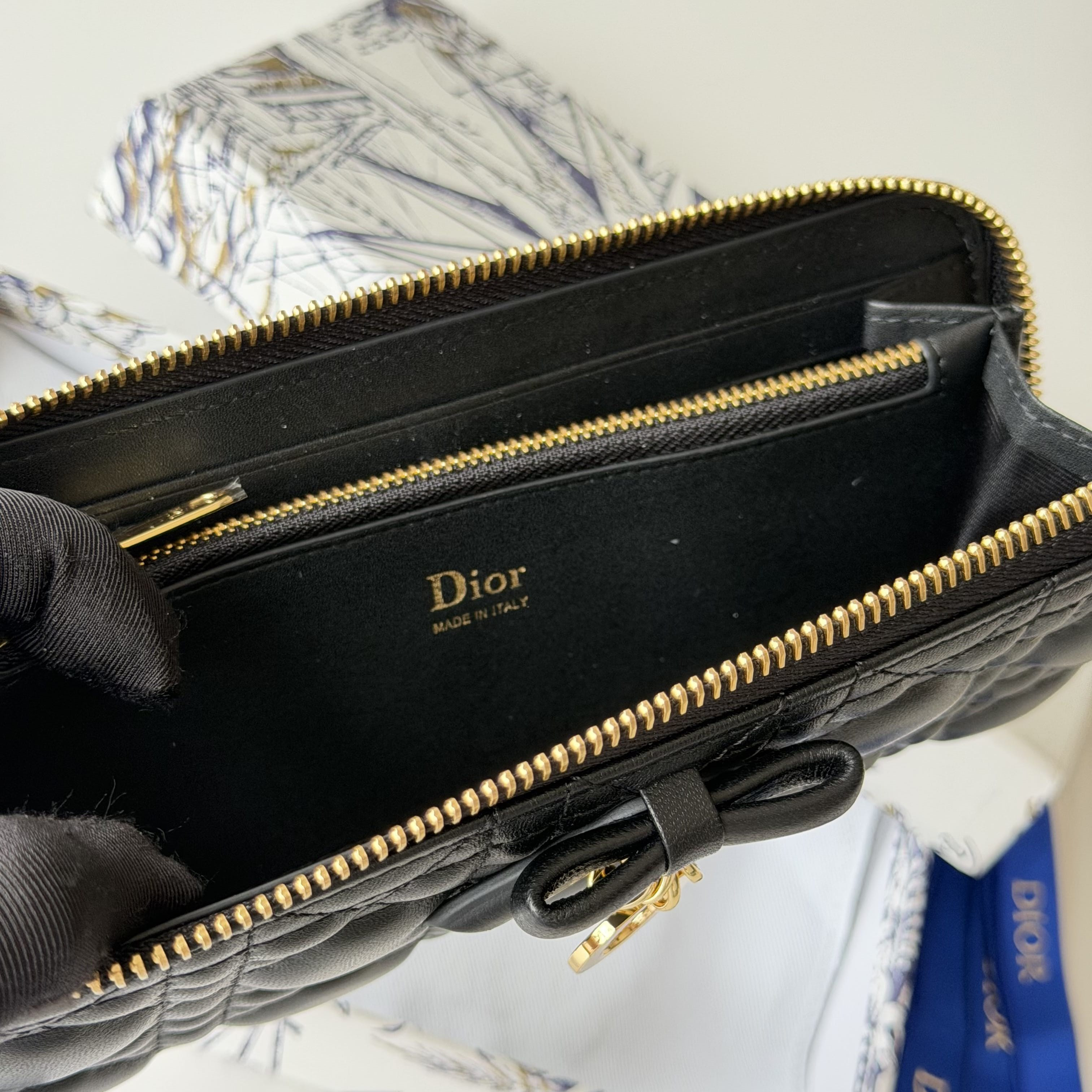 D*or promenade voyageur slim wallet 19x10.5x2.5cm