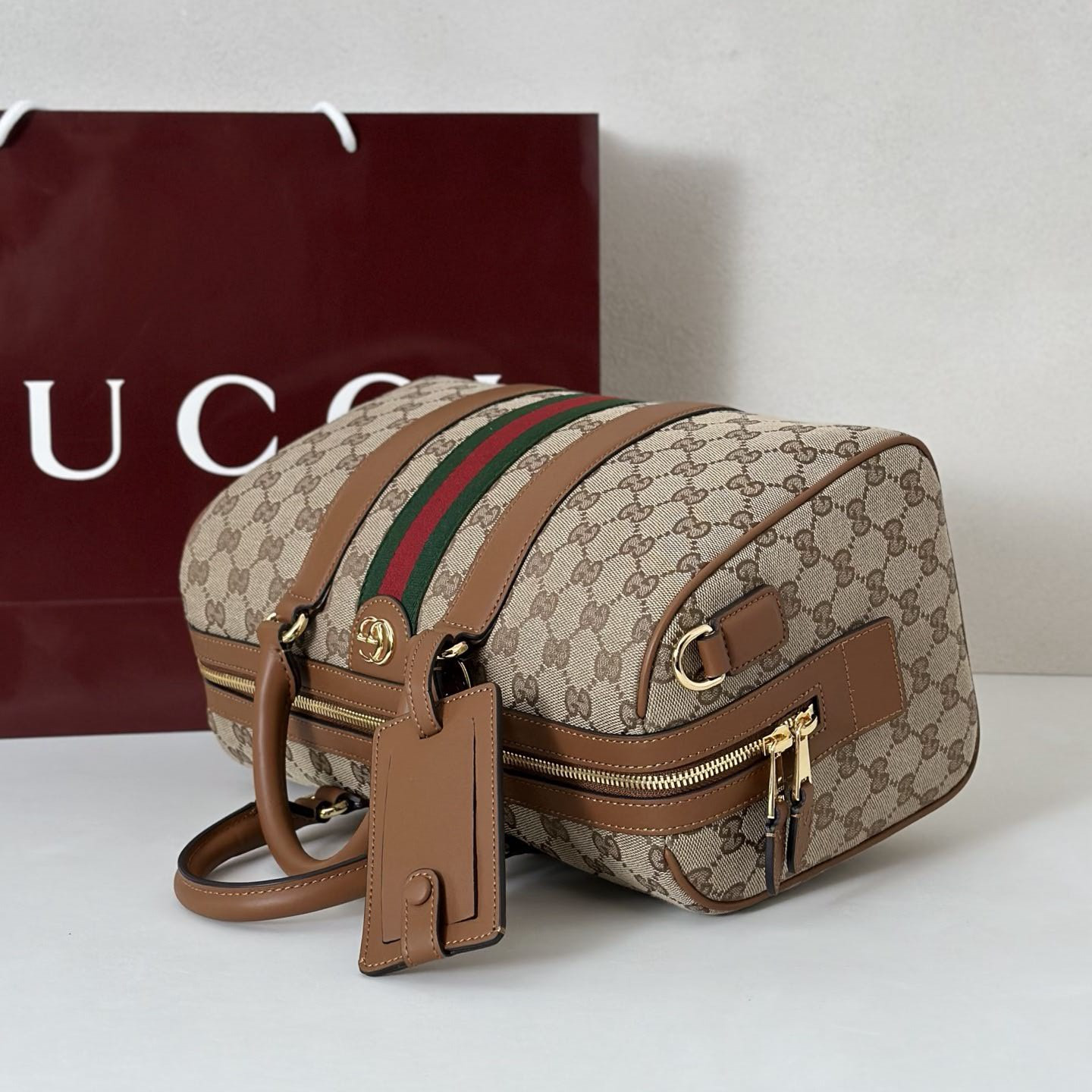 G*u*i ophidia medium boston bag 30x16x20cm