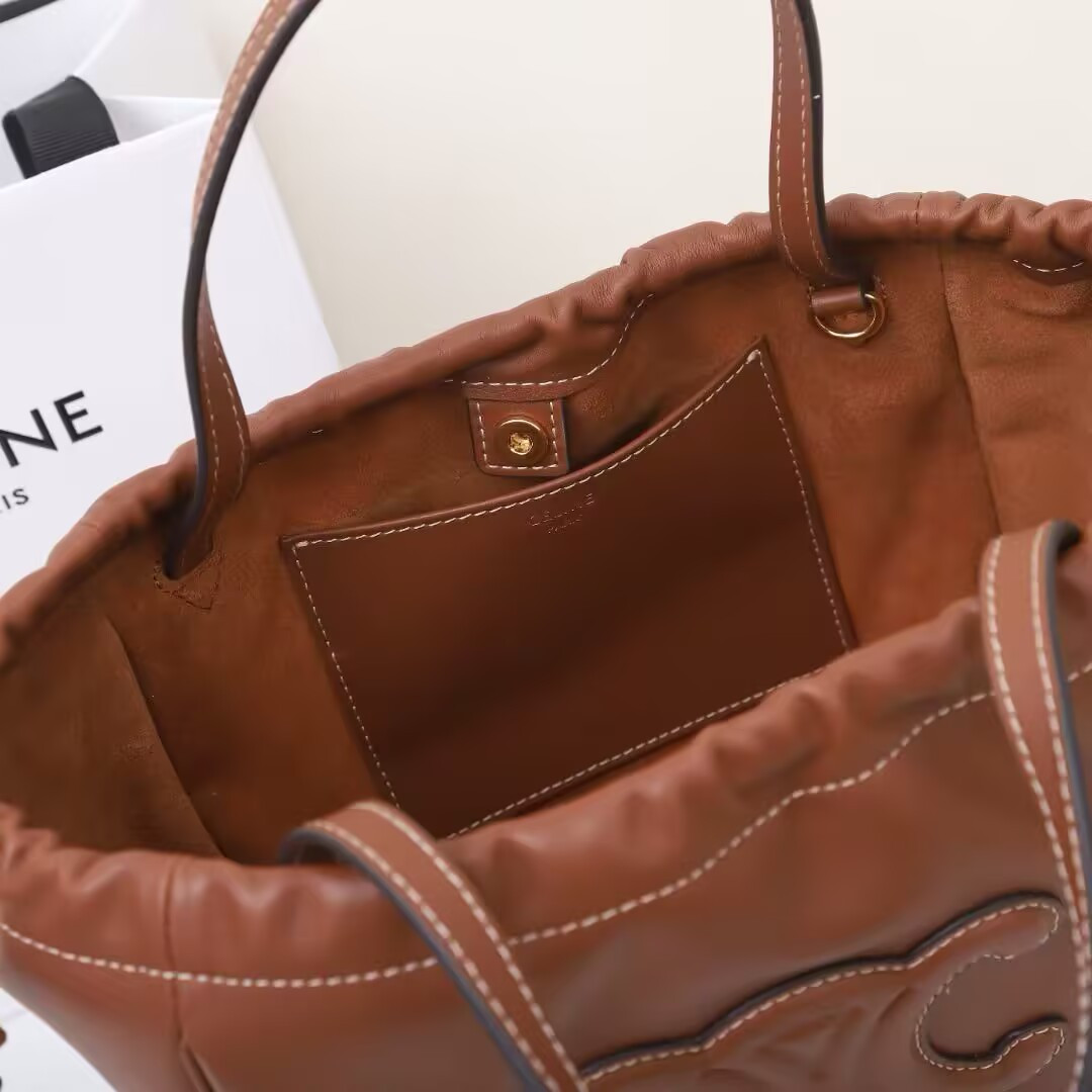 Ce**e cabas drawstring triomphe bag 22x17x15cm