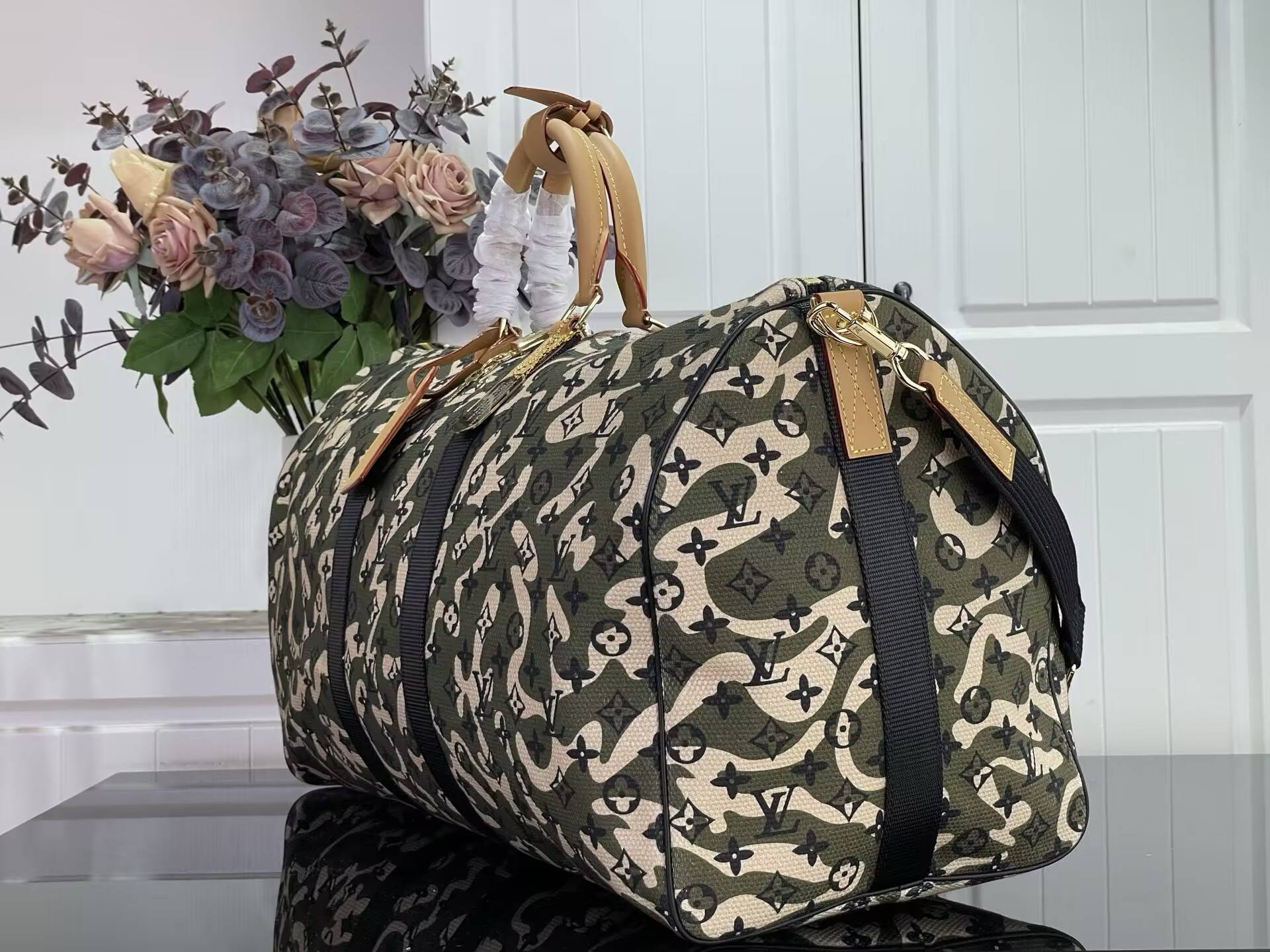 LV x TM Keepall Bandoulière 55 M95774 55x31x26cm