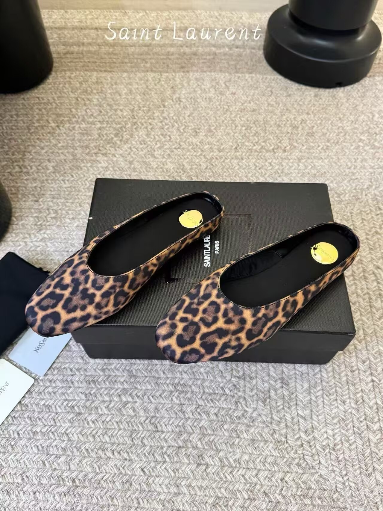 ua Y*L lido slip-on (leopard grosgrain)