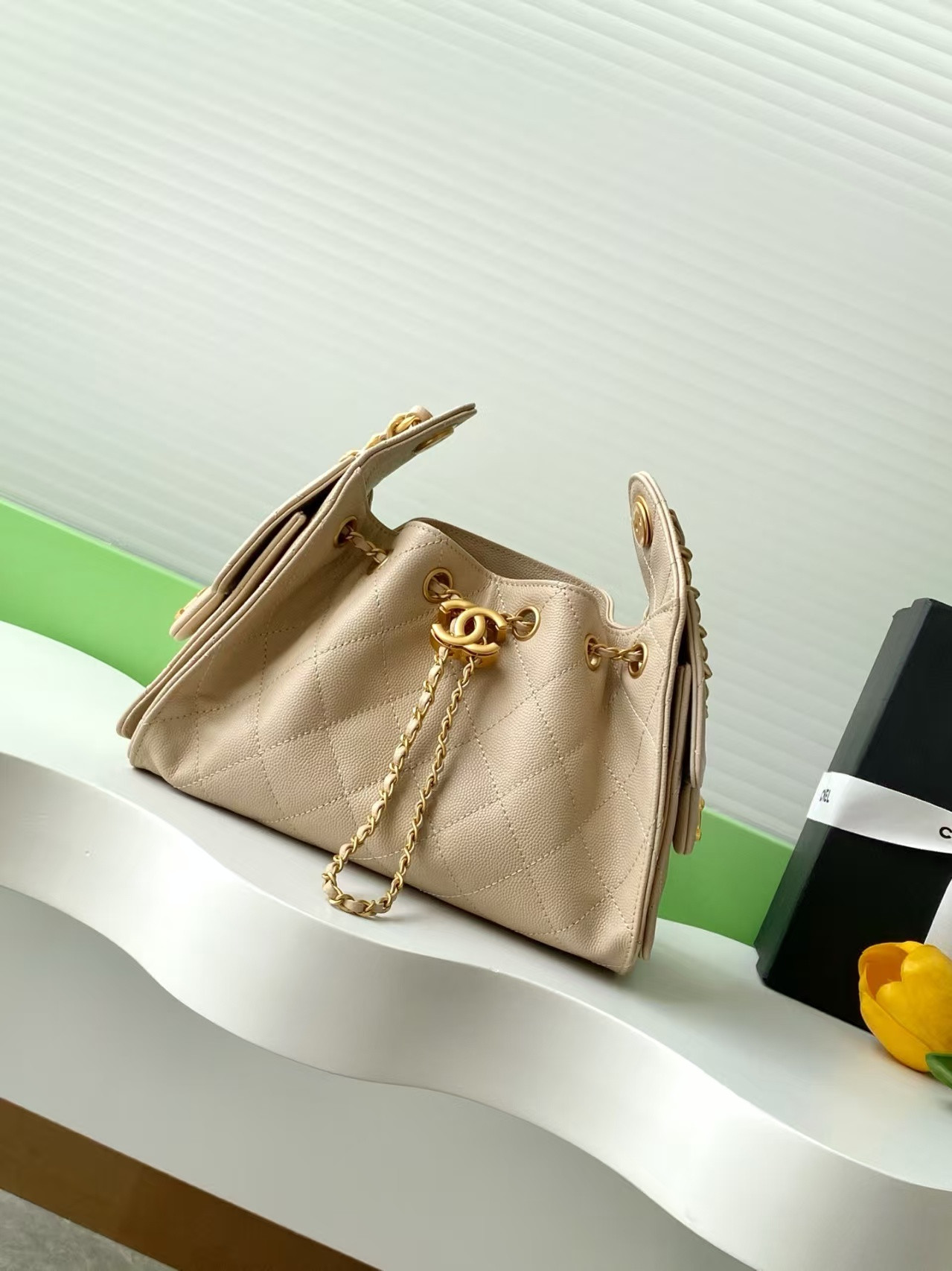 Ch*el 25C Bucket Bag 20x22x12.5cm