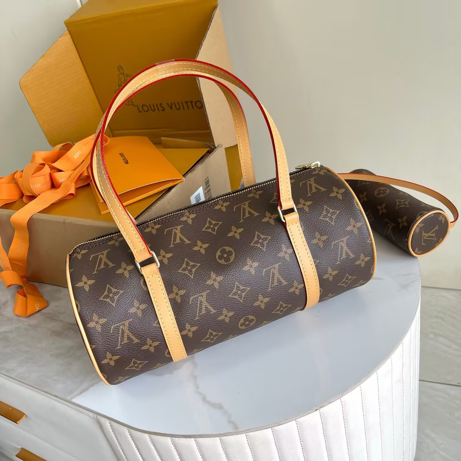 LV Papillon 30 Monogram Bag M51385-1 30x15x15cm