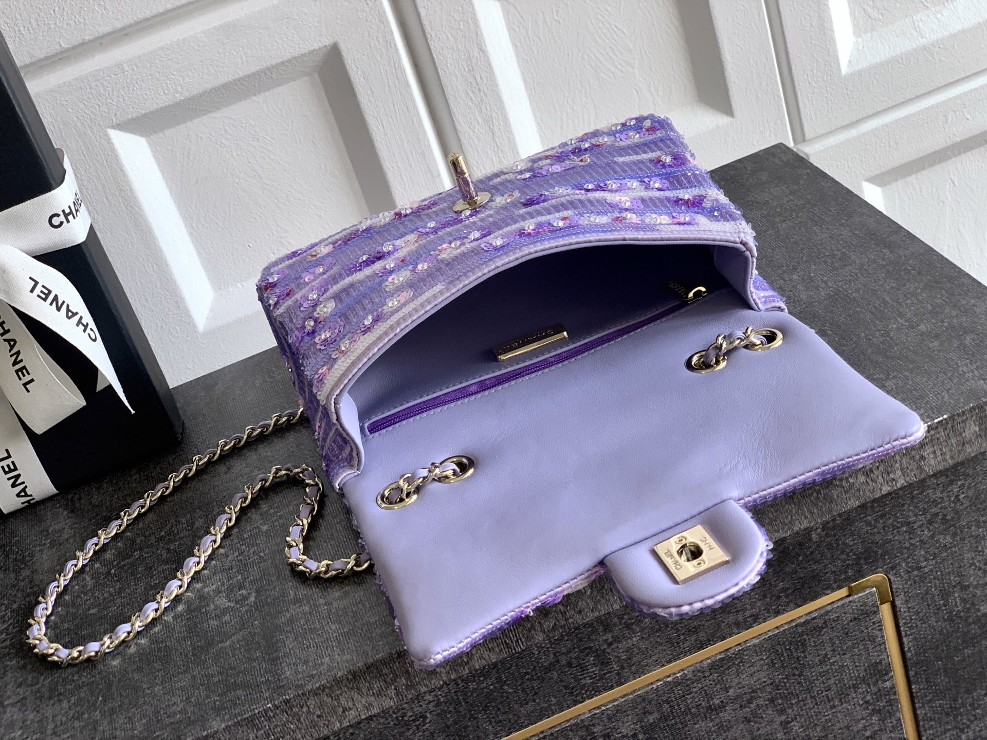 Ch*el mini flap handbag cf 20x12x6cm
