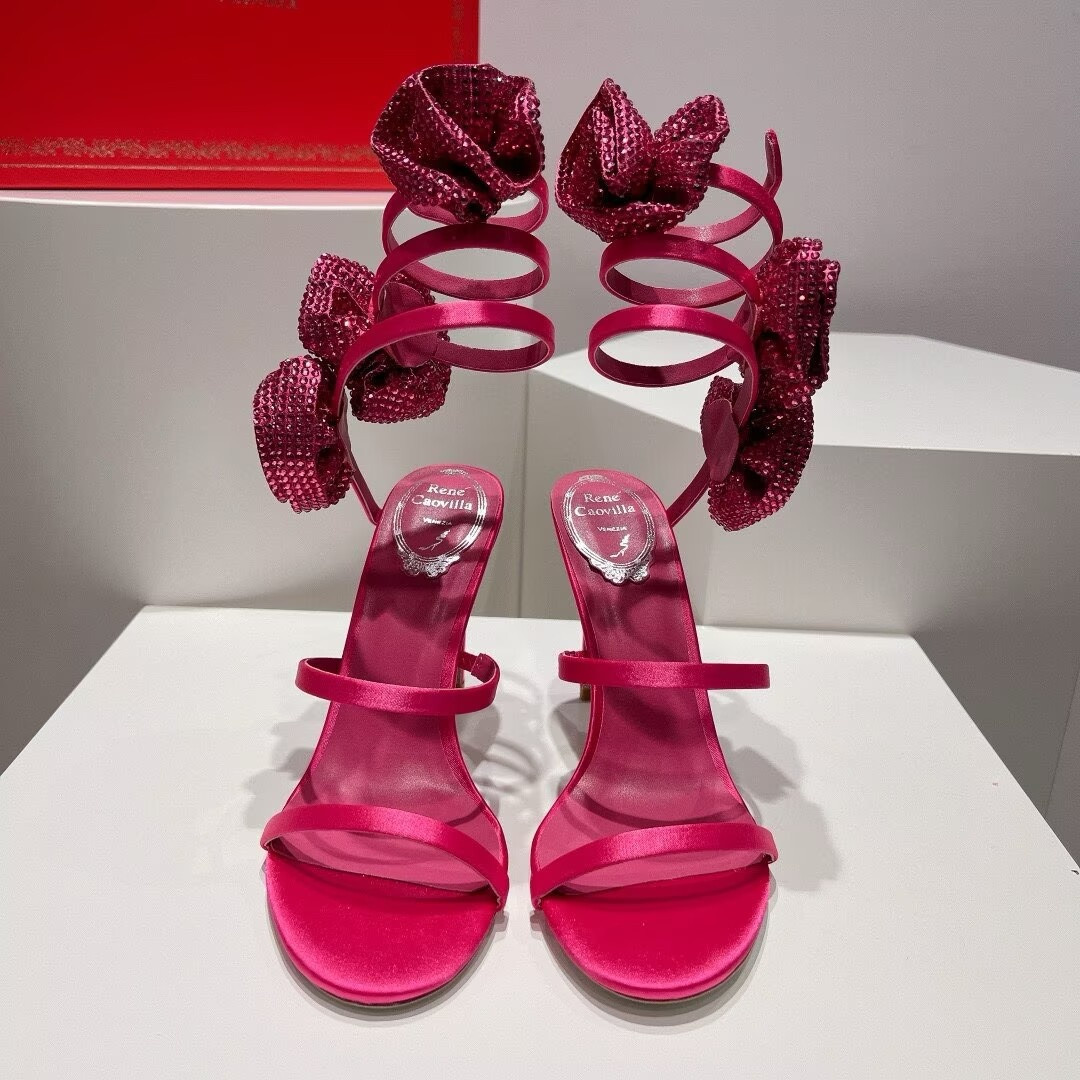 ua renÉ Ca0v1LLa flower wrap sandal 95mm