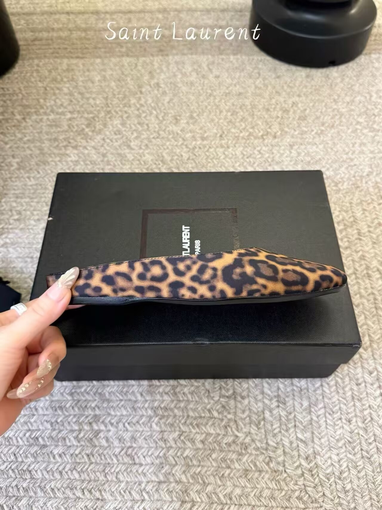 ua Y*L lido slip-on (leopard grosgrain)