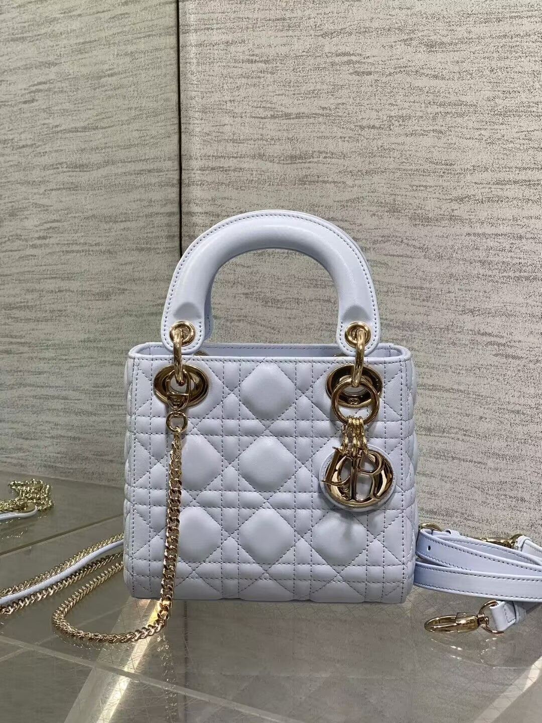 Mini Lady D*0r Bag 17 x 15 x 7 cm