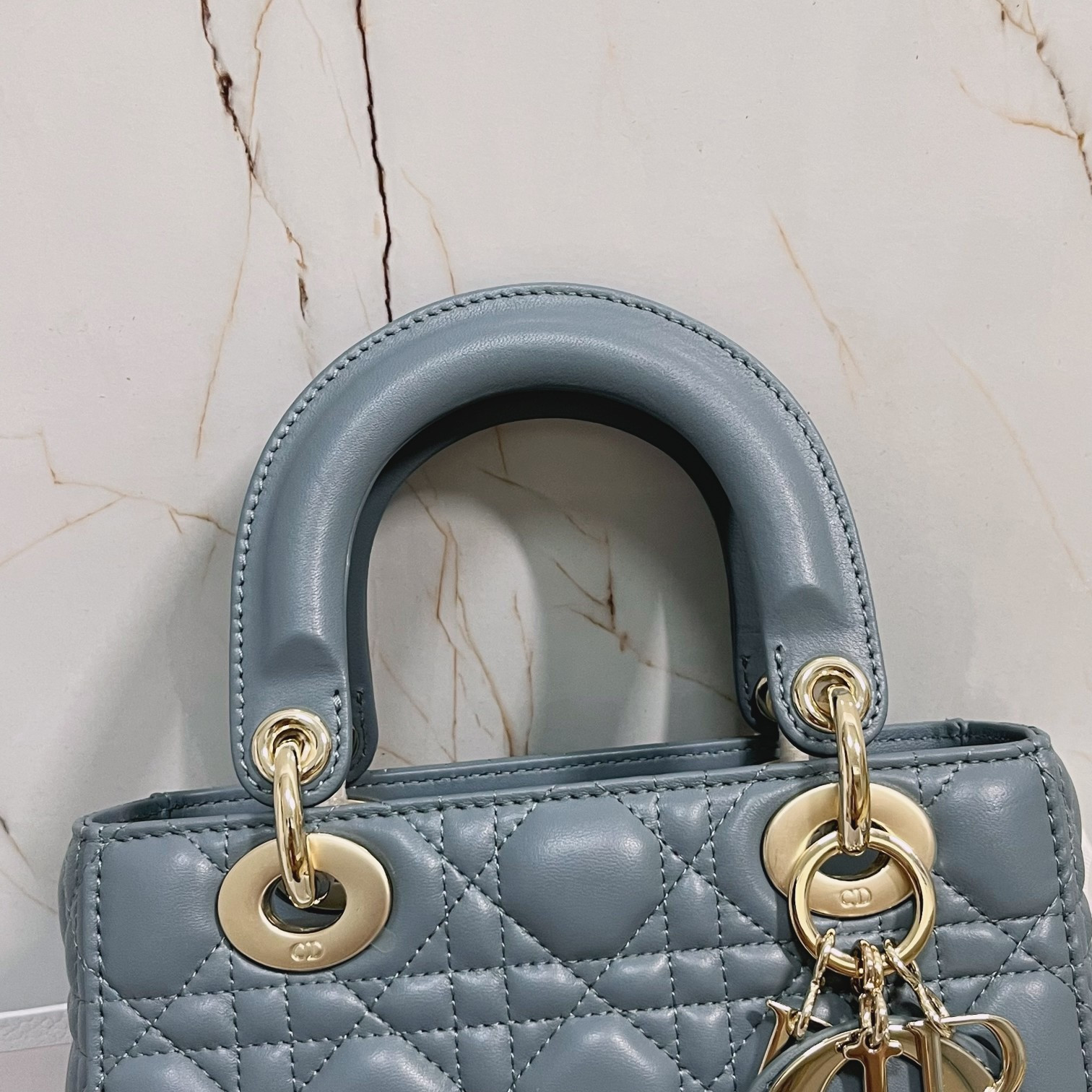 Small Lady D*0r My ABCD*0r Bag Cloud Blue 8 x 6.5 x 3 inches