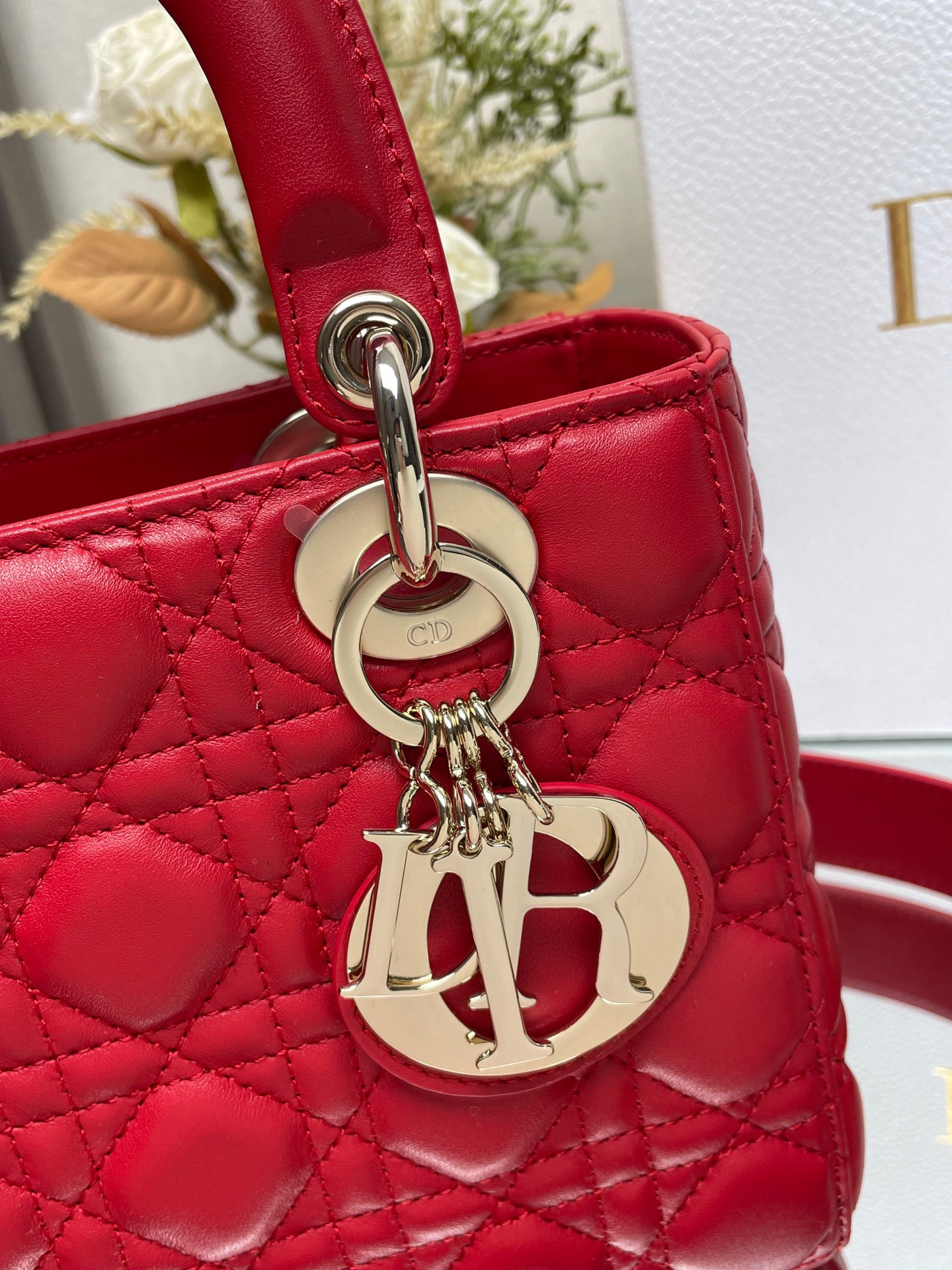 Small Lady D*0r My ABCD*0r Bag Red 8 x 6.5 x 3 inches