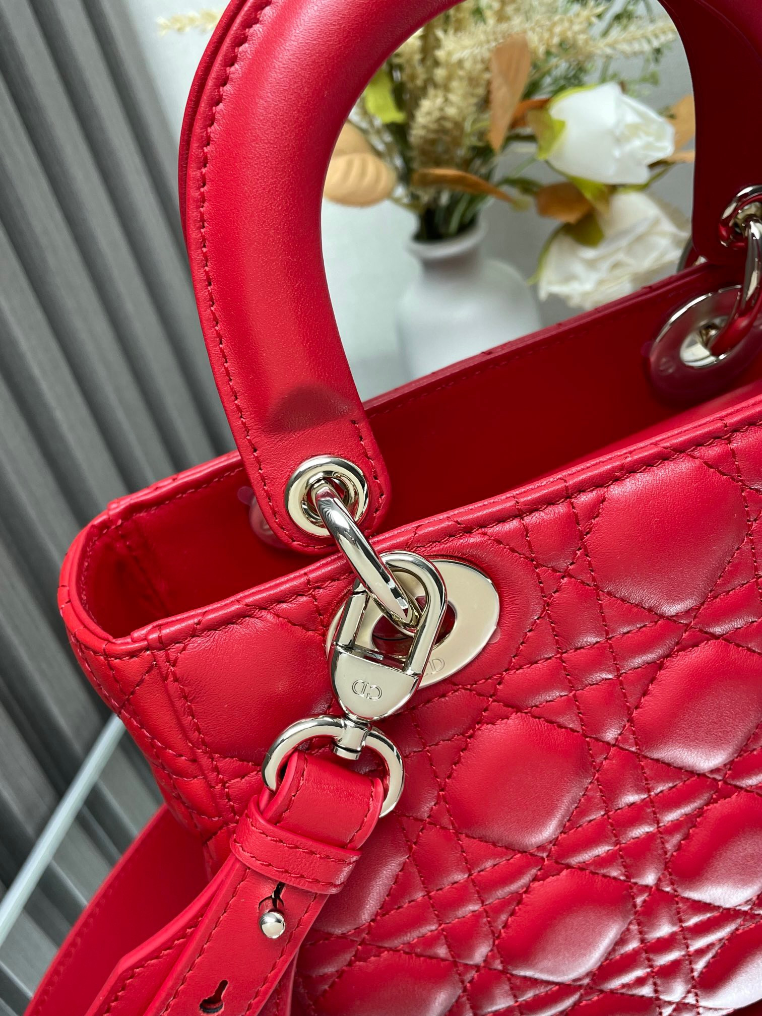 Small Lady D*0r My ABCD*0r Bag Red 8 x 6.5 x 3 inches
