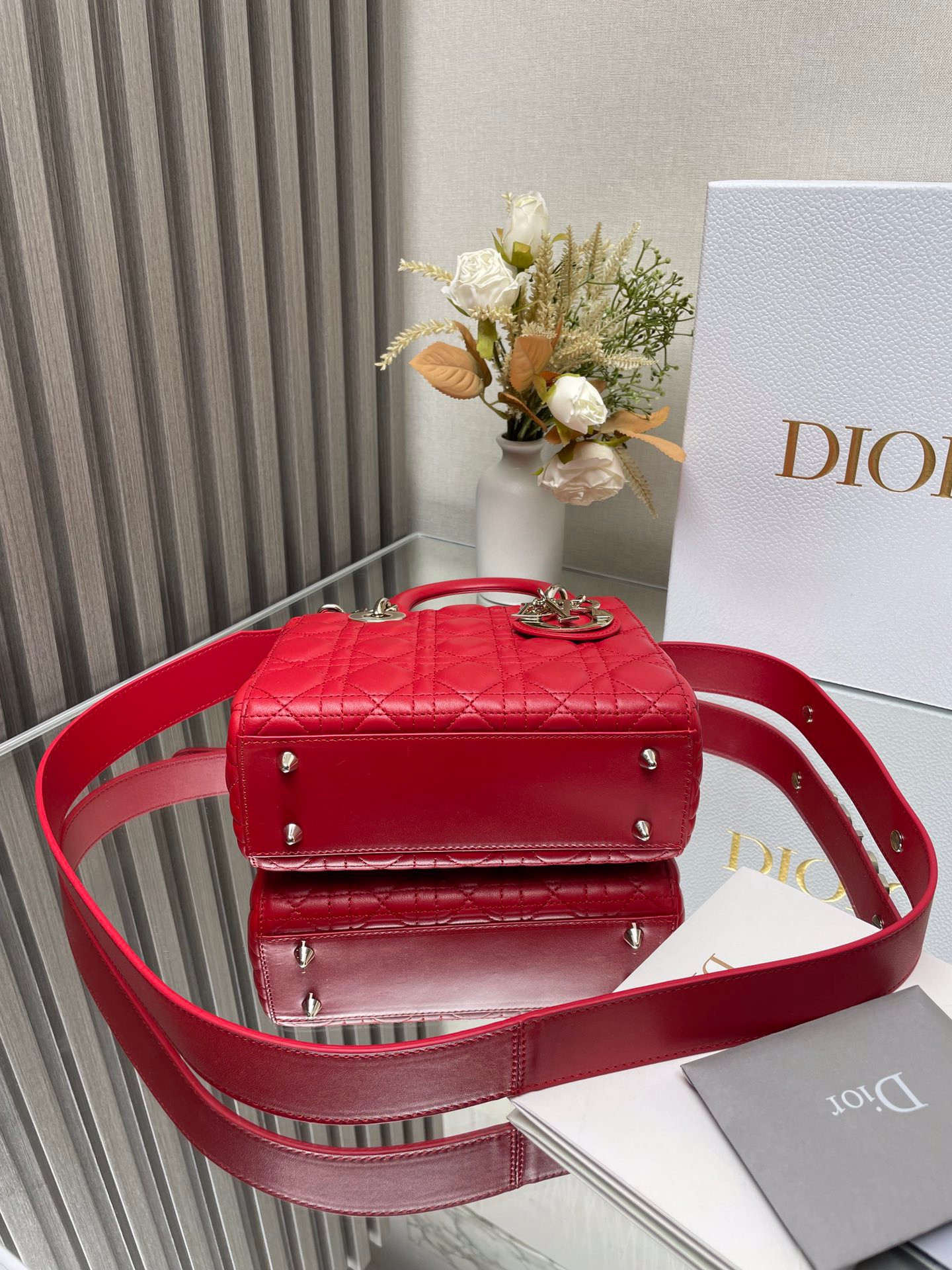 Small Lady D*0r My ABCD*0r Bag Red 8 x 6.5 x 3 inches