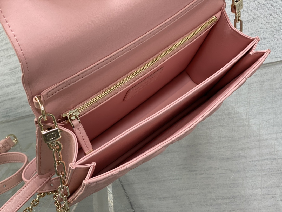 My D*0r Top Handle Bag Melocoton Pink 9.5 x 5.5 x 3 inches