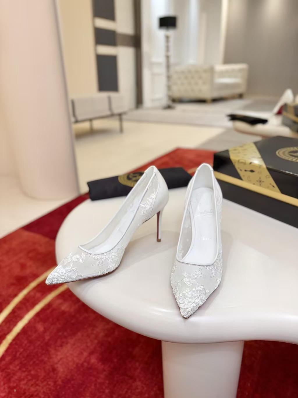 ua Ch**an louboutin miss z mesh pumps