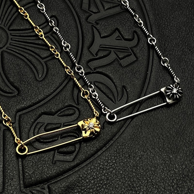 Ch**me He**ts twisted chain necklace (chain length 45+5cm)