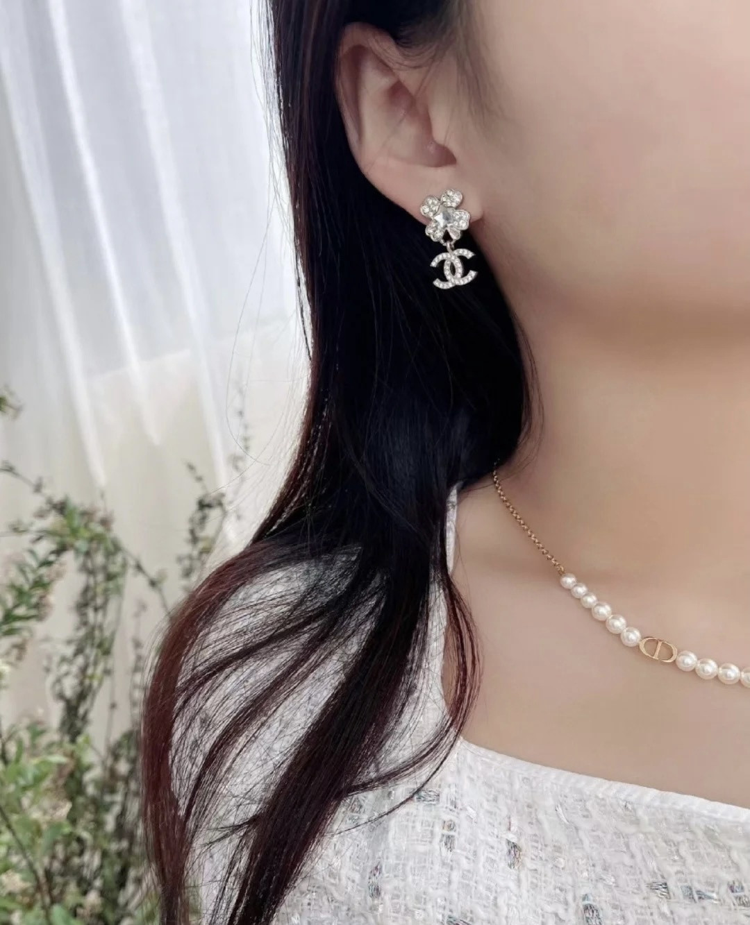 Ch*el earrings