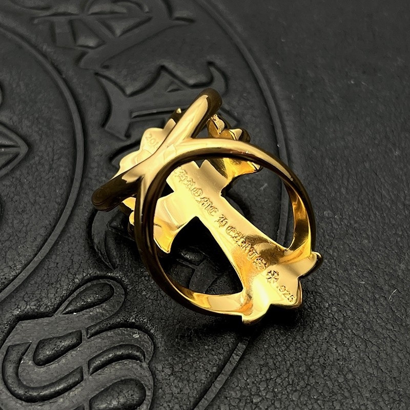 Ch**me He**ts cross cutout ring