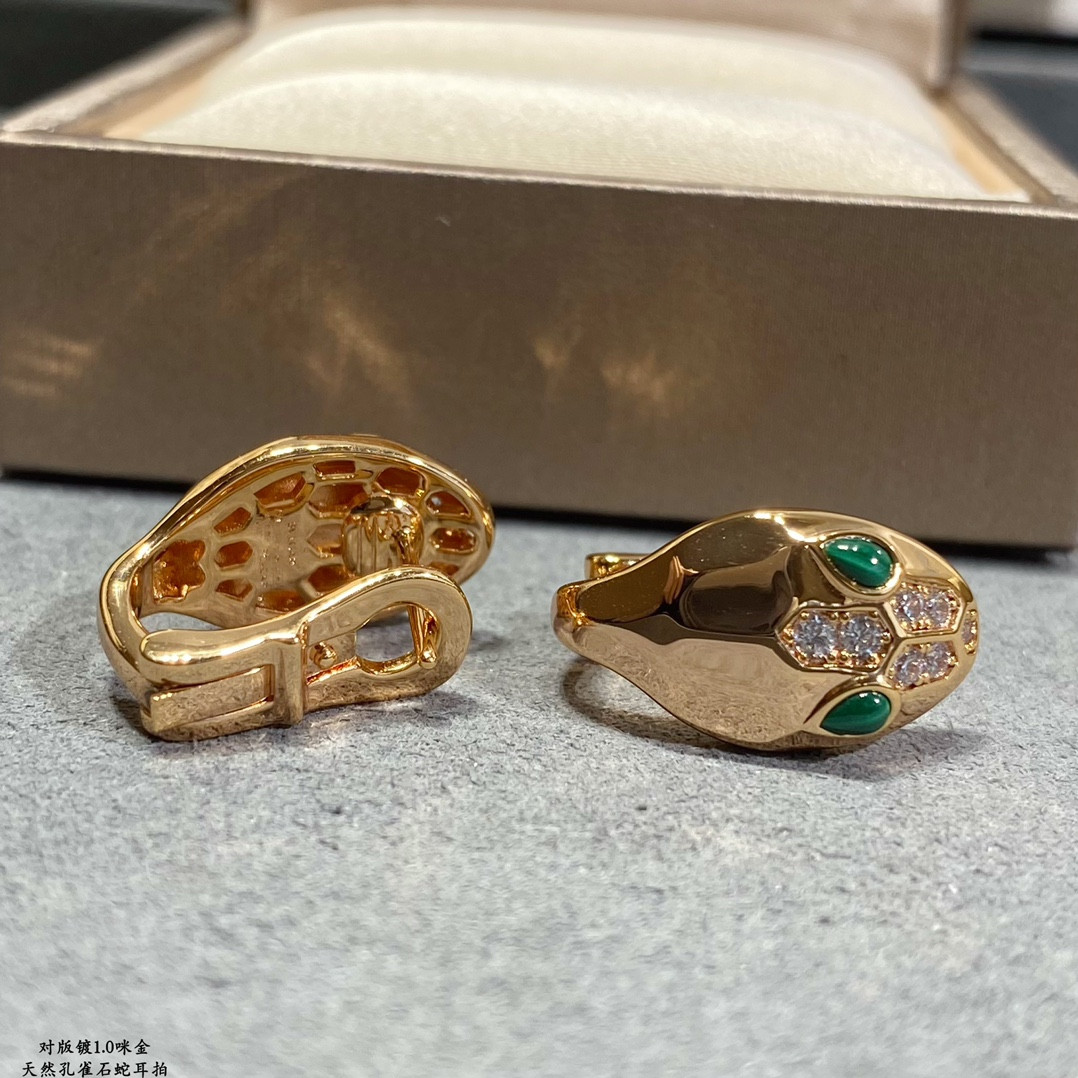 B*l*ai Bald Snake Earrings